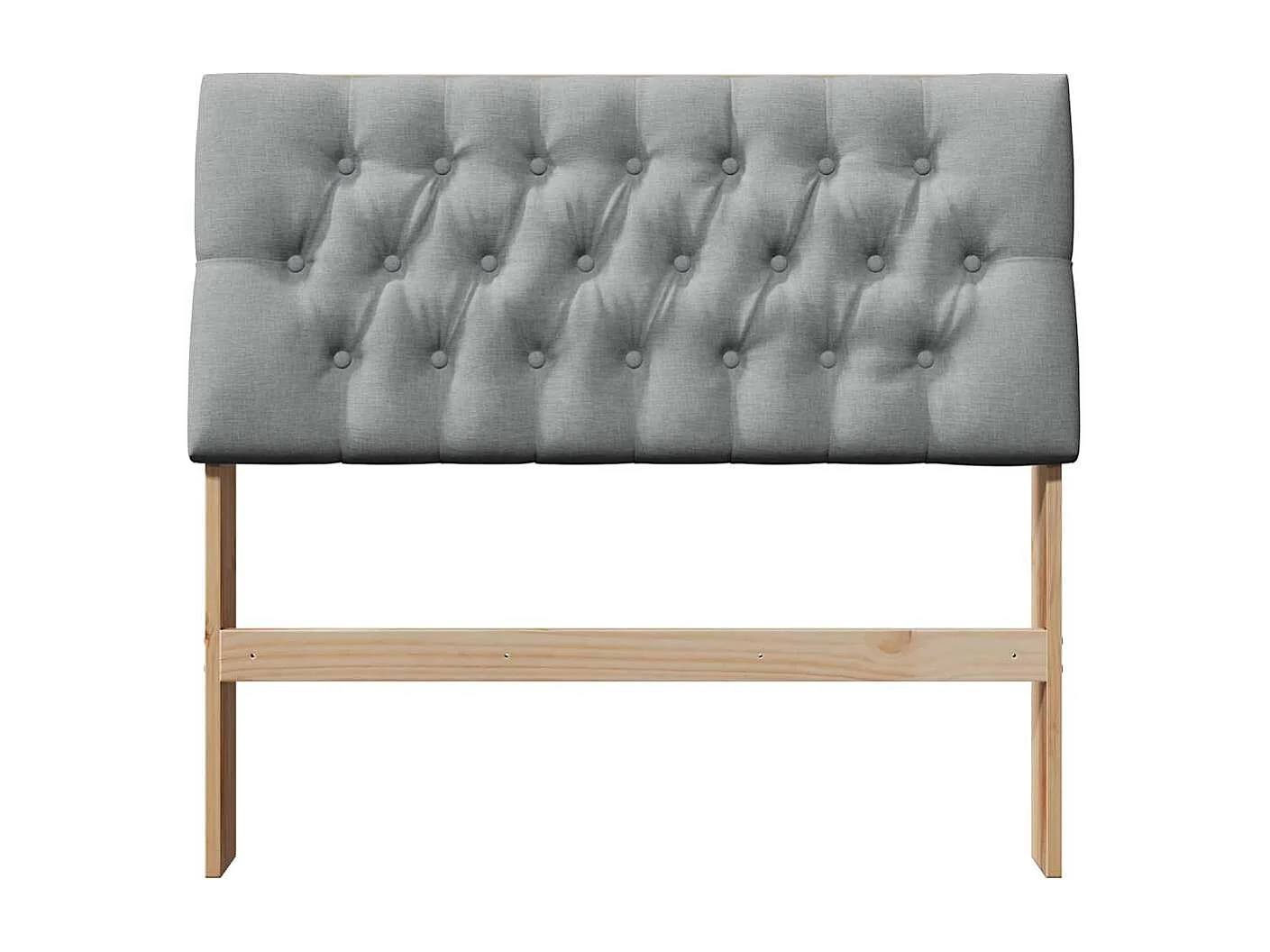 Cabeceira estofada Cinzento-claro 100 cm