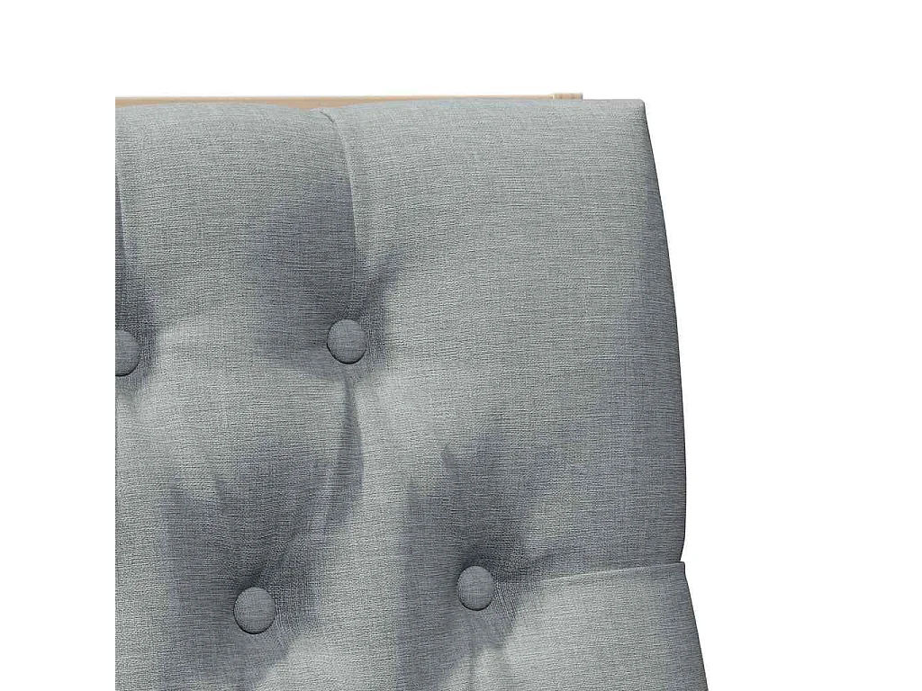 Cabeceira estofada Cinzento-claro 100 cm