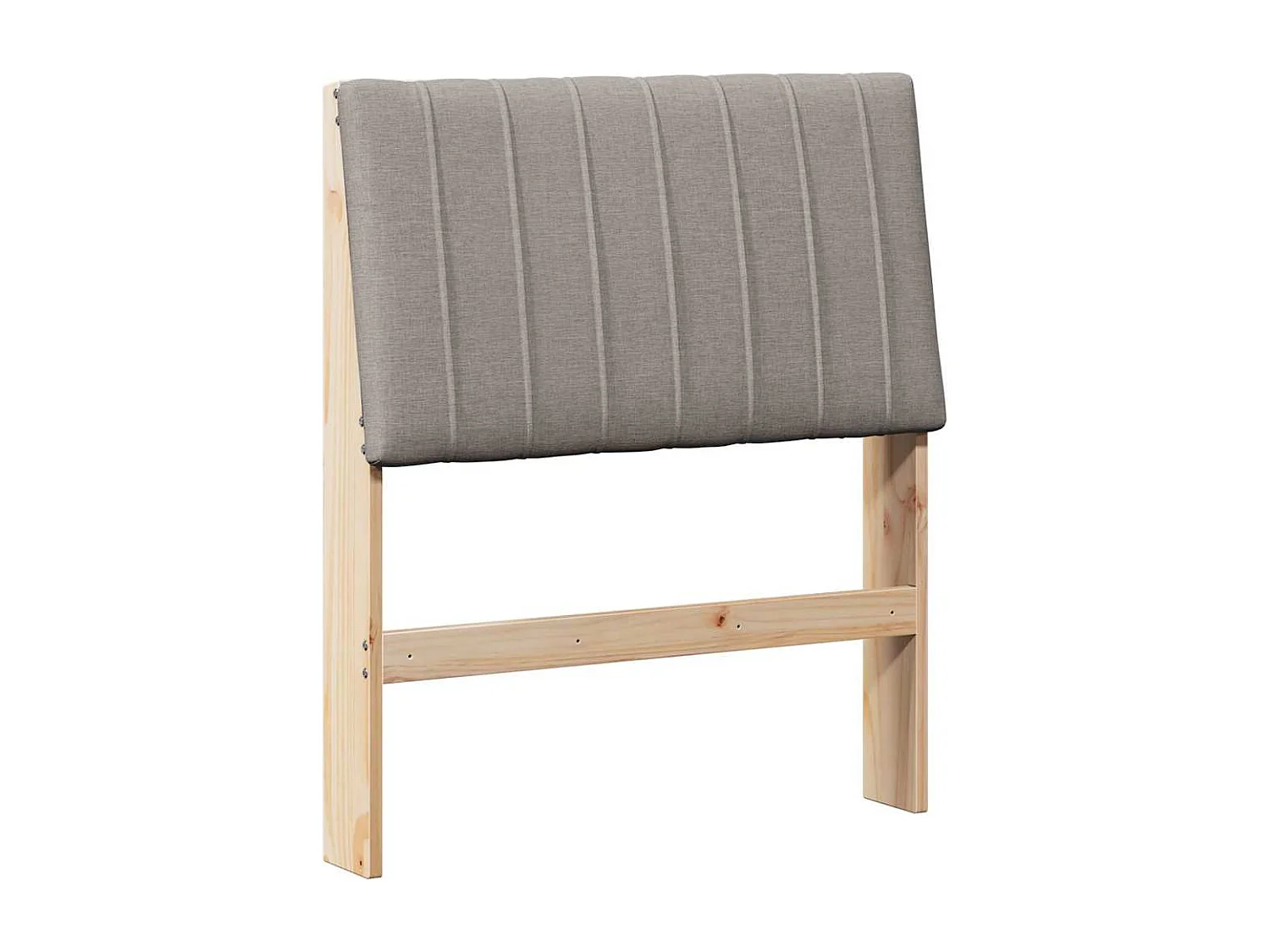 Cabecero tapizado Taupé 75 cm Madera de pino macizo