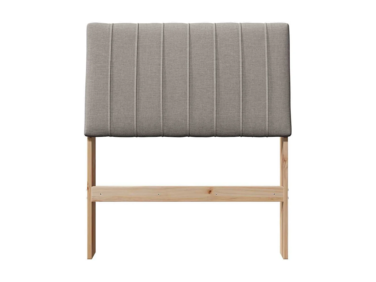 Cabecero tapizado Taupé 75 cm Madera de pino macizo