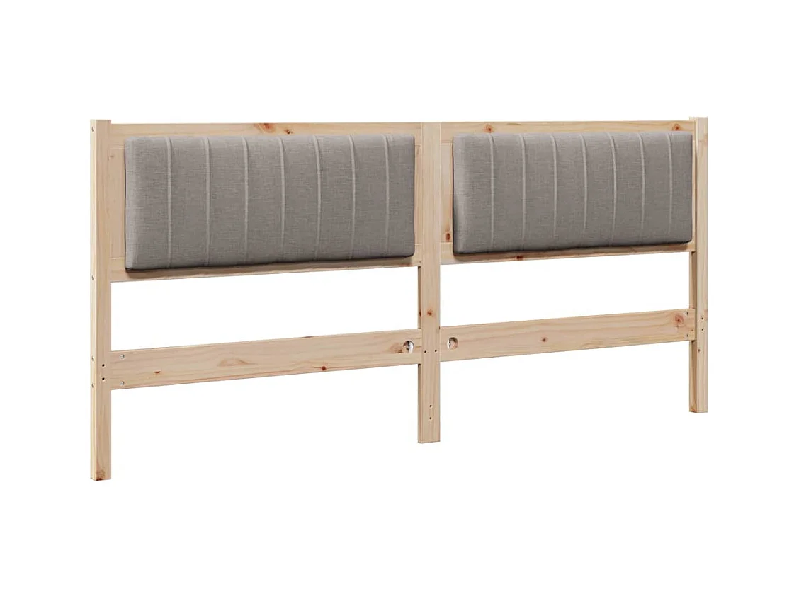 Cabeceira estofada com cabeceira Castanho 180 cm