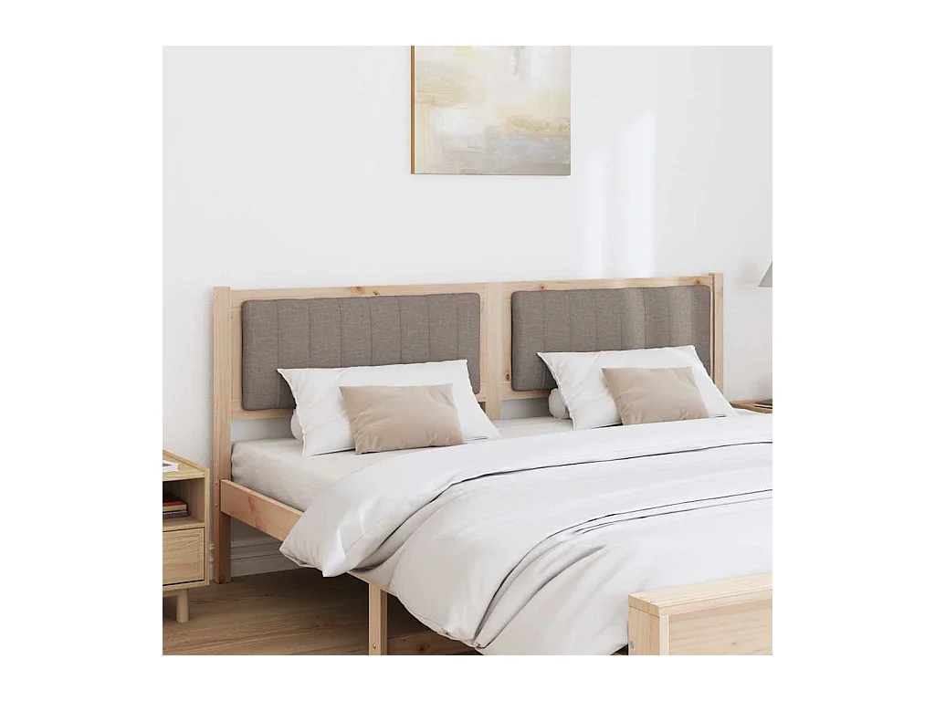 Cabeceira estofada com cabeceira Castanho 180 cm