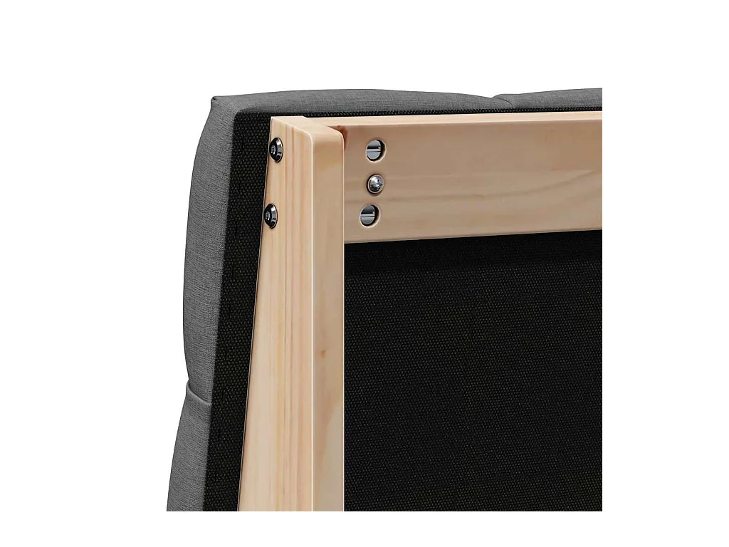 Cabeceira estofada Cinza Escuro 80 cm