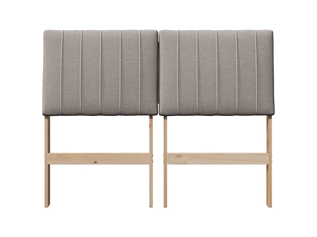 Cabeceira estofada Cinzento-acastanhado 120 cm