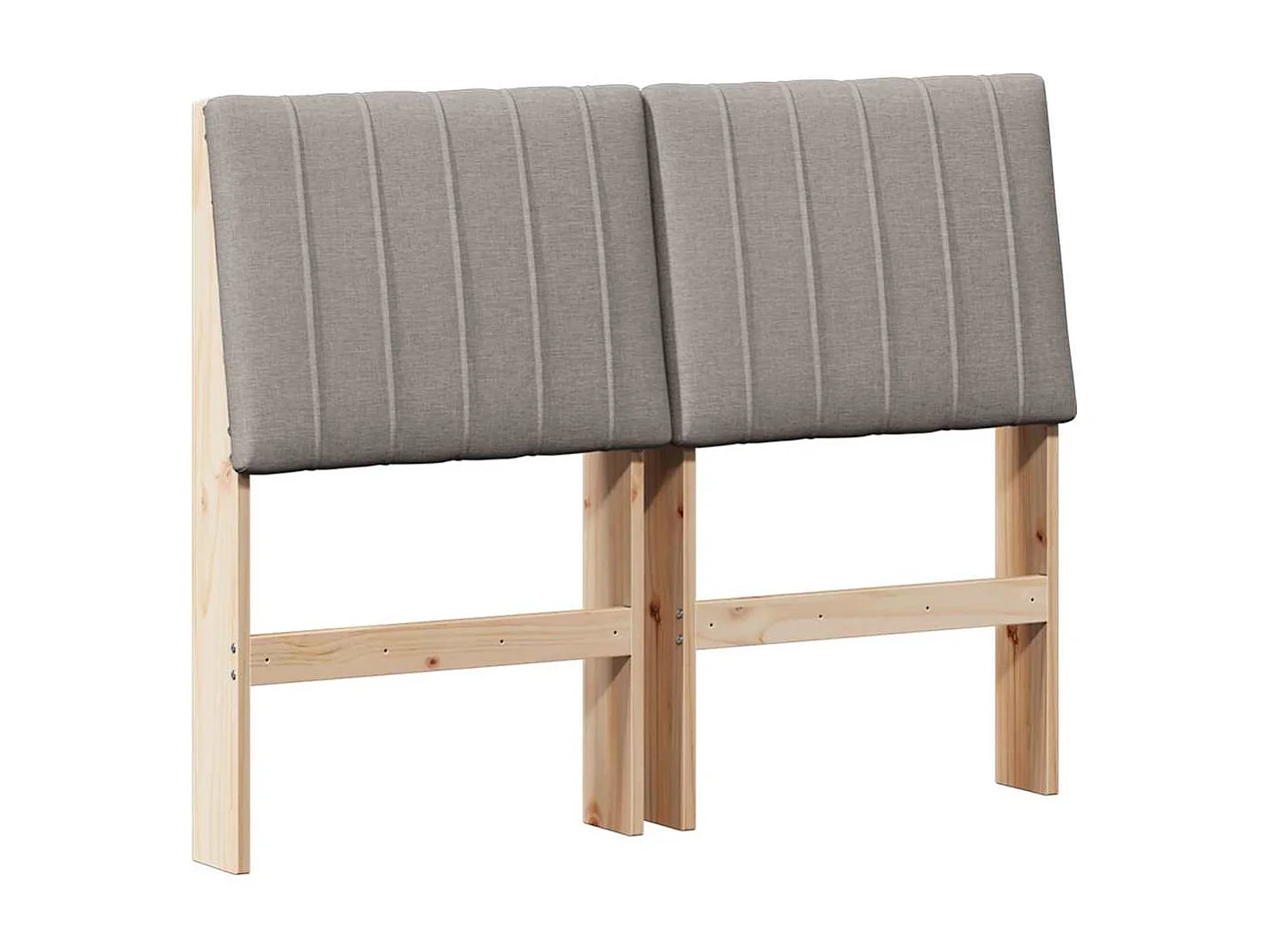 Cabeceira estofada Cinzento-acastanhado 120 cm