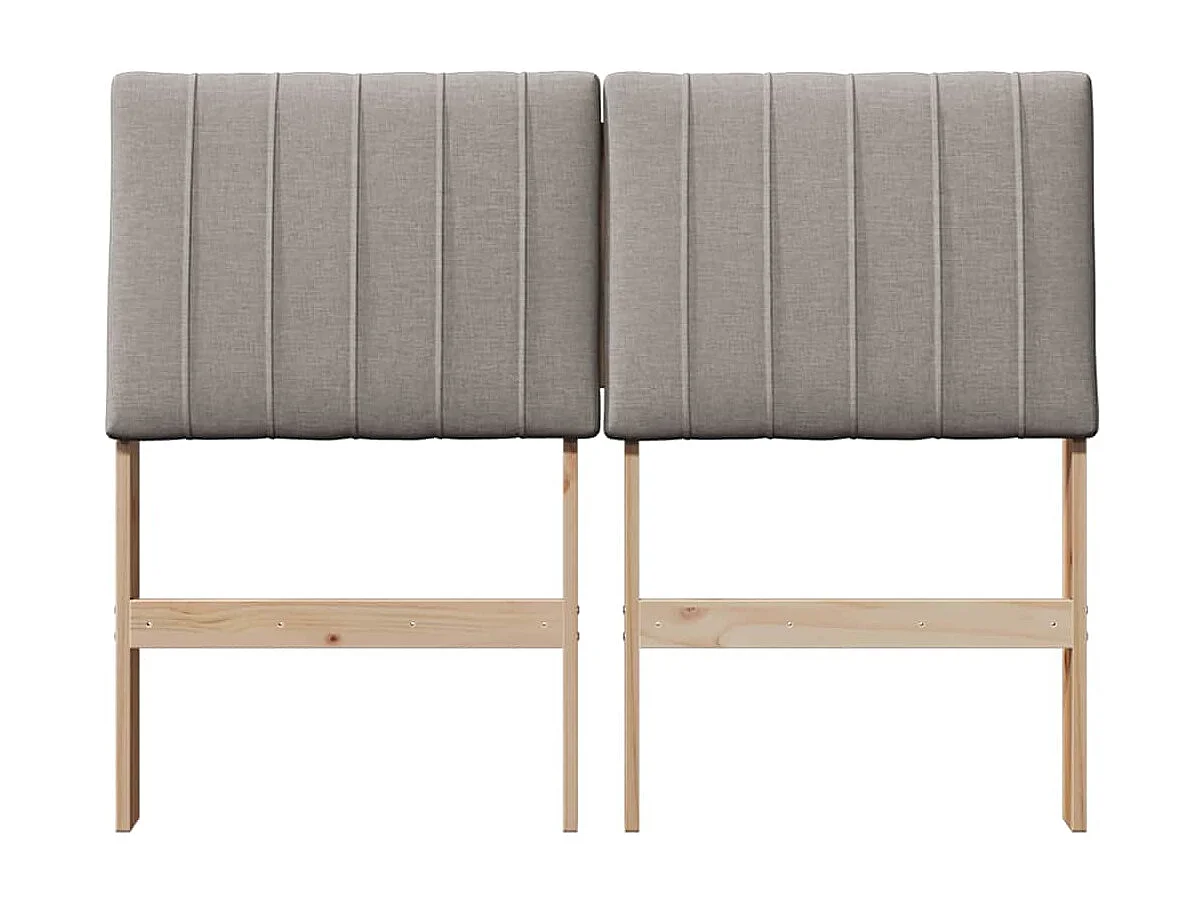 Cabeceira estofada Cinzento-acastanhado 120 cm