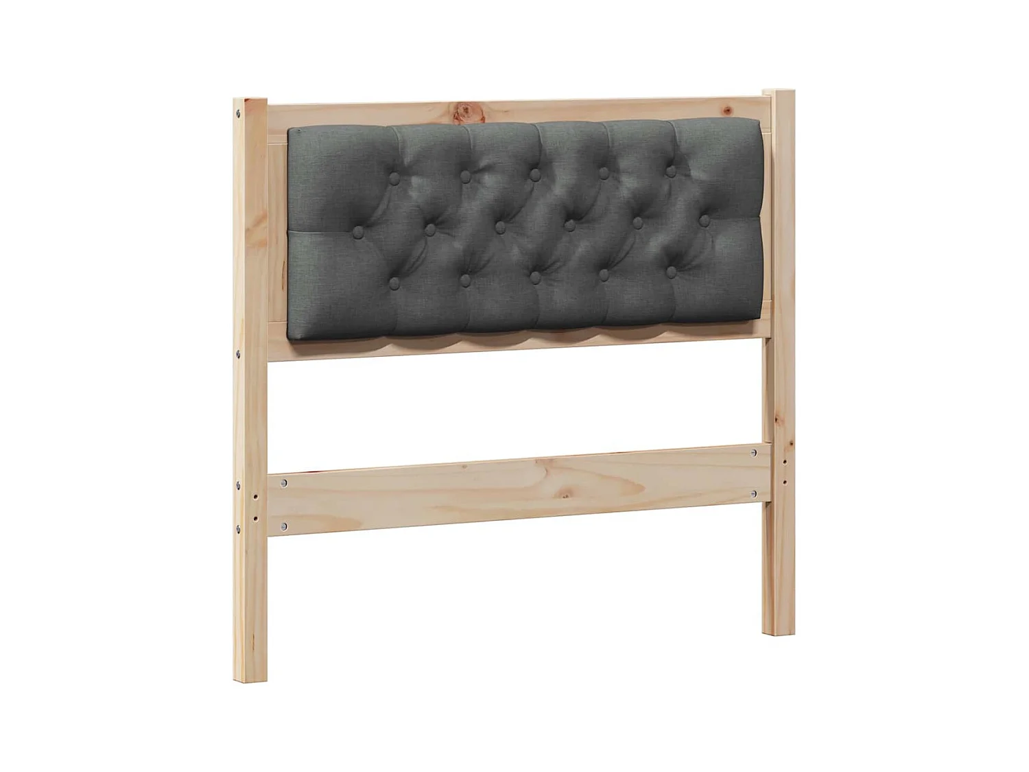 Cabeceira Outros castanho e cinzento-escuro 90 cm