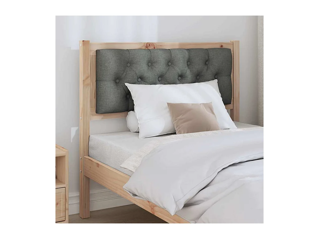 Cabeceira Outros castanho e cinzento-escuro 90 cm