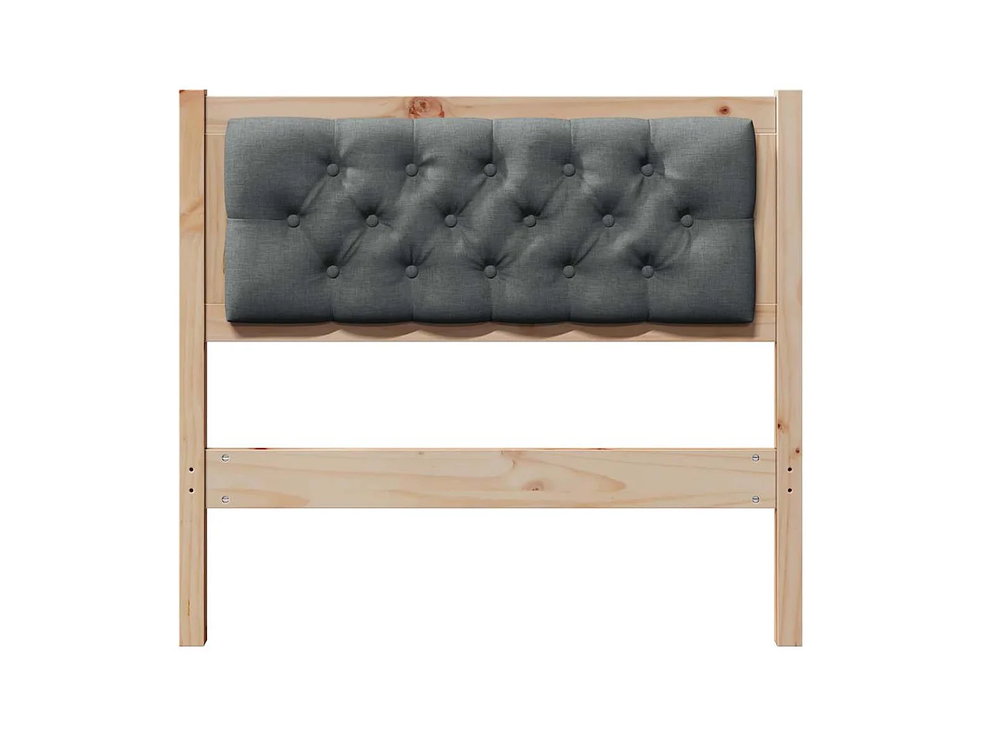 Cabeceira Outros castanho e cinzento-escuro 90 cm