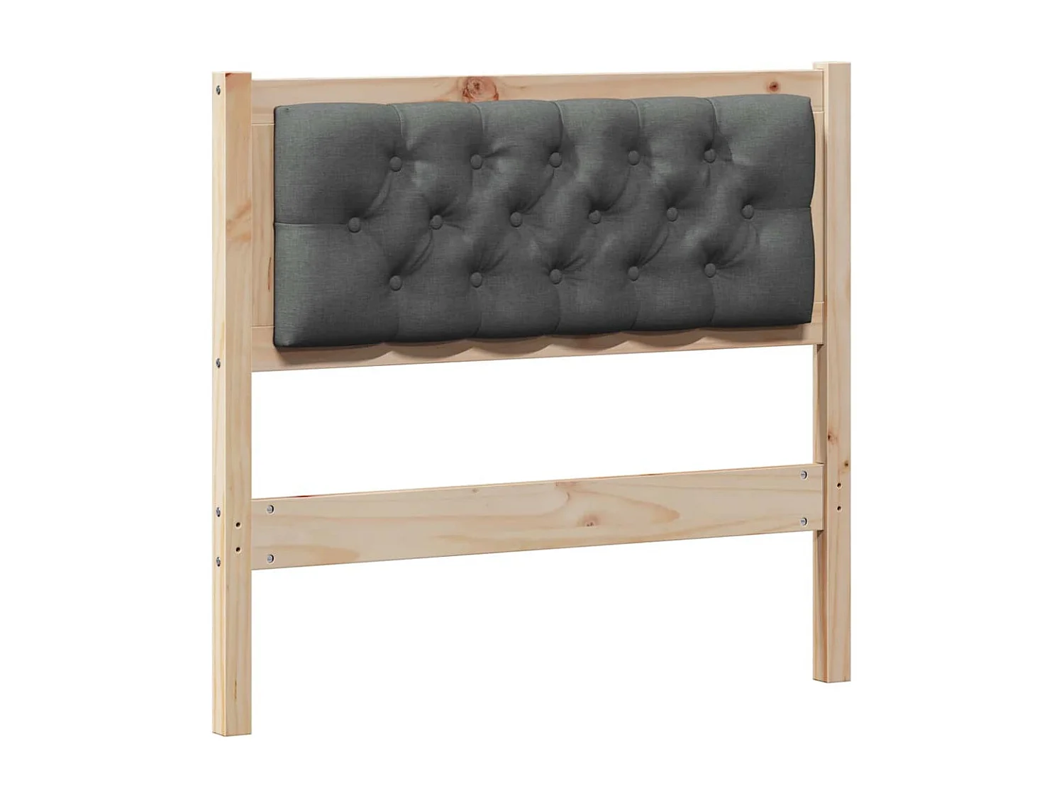 Cabeceira Outros castanho e cinzento-escuro 90 cm