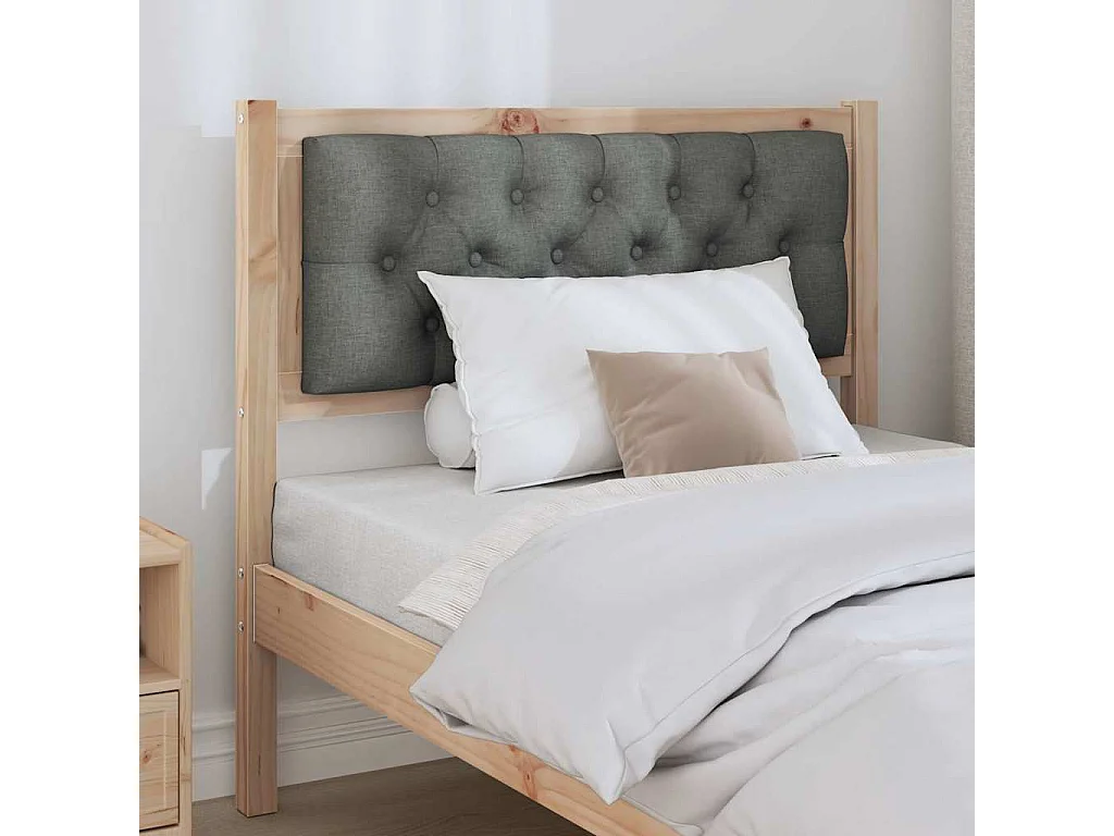 Cabeceira Outros castanho e cinzento-escuro 90 cm