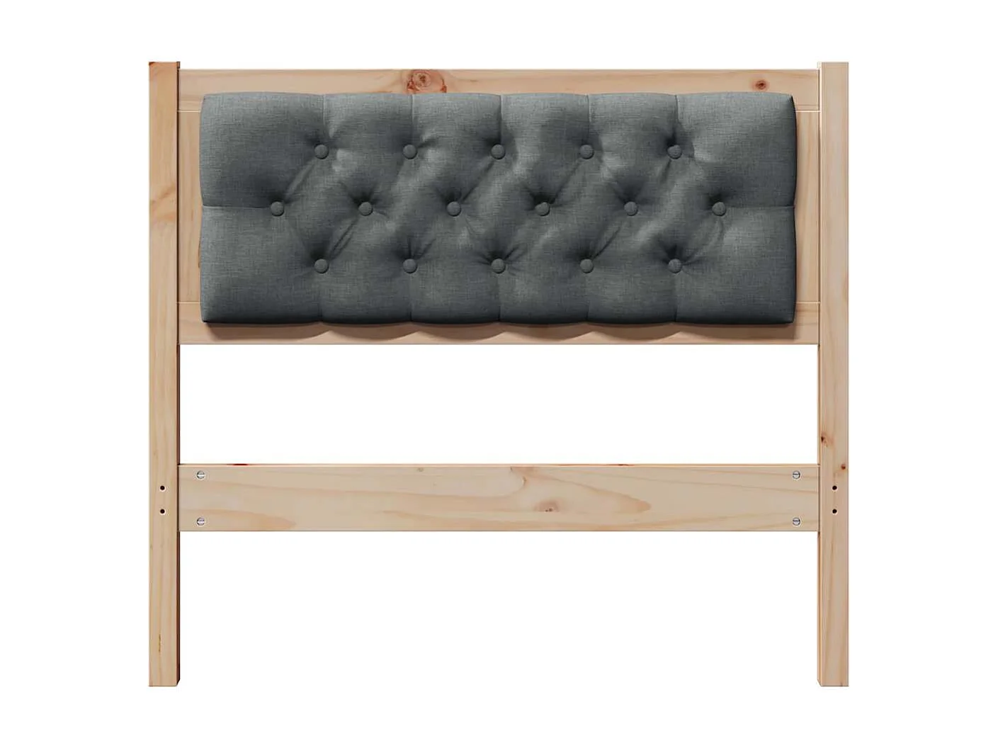 Cabeceira Outros castanho e cinzento-escuro 90 cm