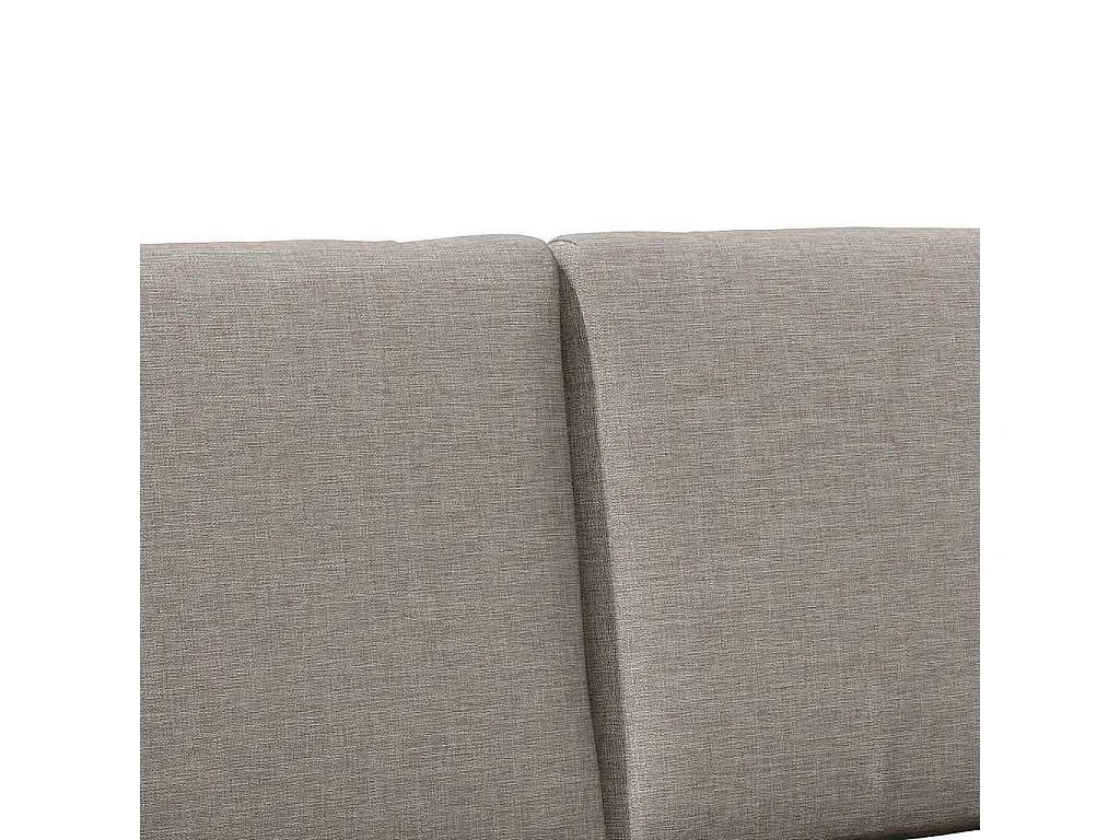 Tête de lit capitonnée Taupe 135 cm Pin massif