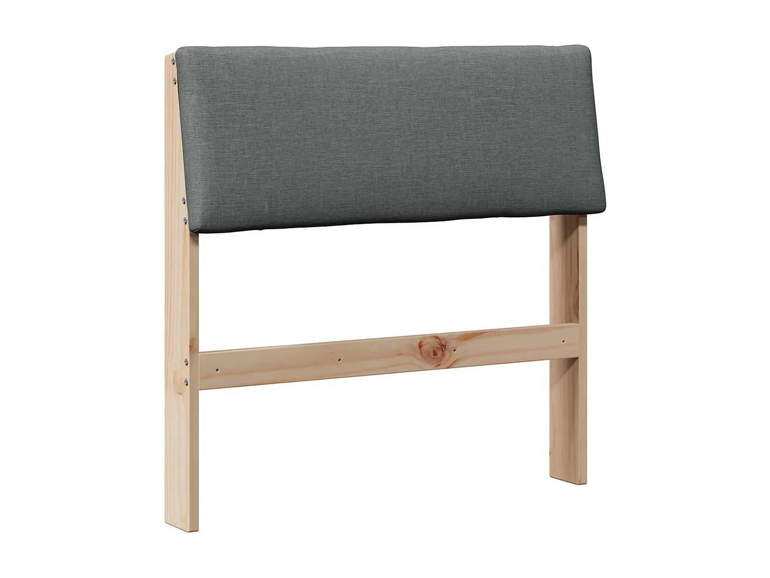 Cabeceira estofada Cinza Escuro 80 cm