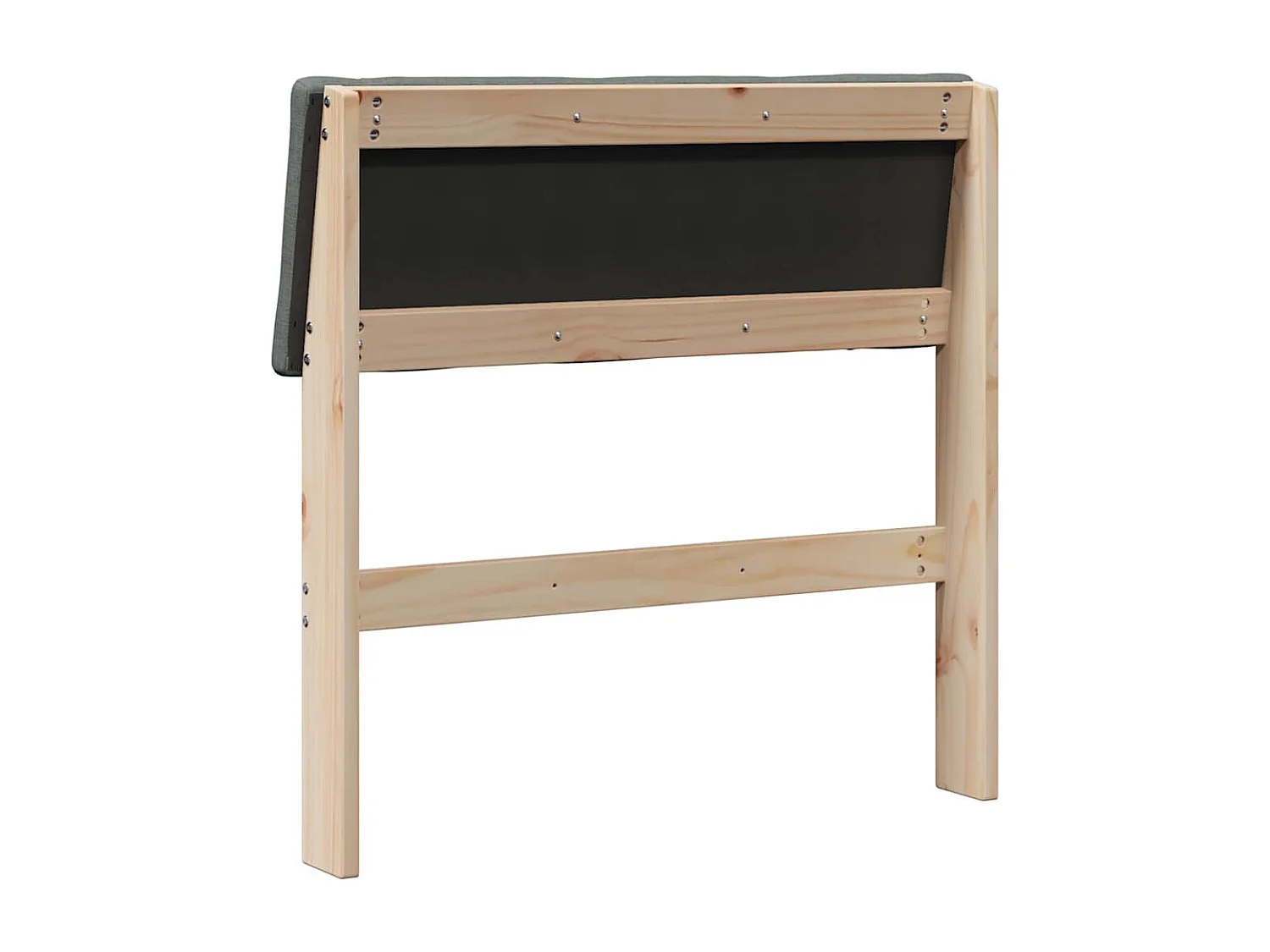 Cabeceira estofada Cinza Escuro 80 cm