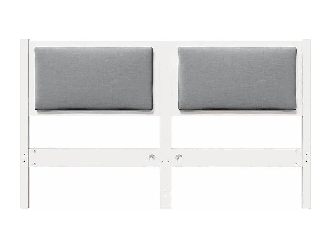 Cabeceira Outros Branco 140 cm Madeira de pinho maciça