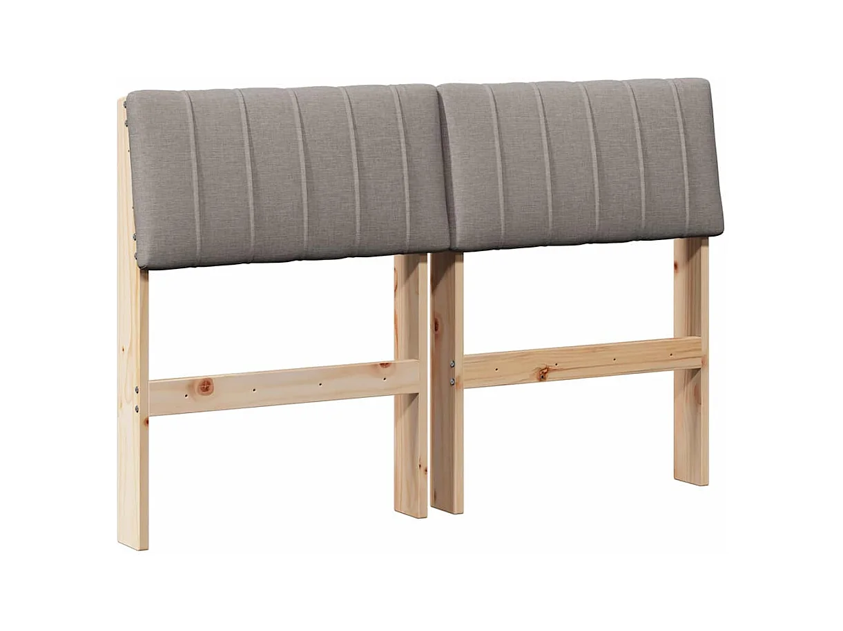 Cabeceira estofada Cinzento-acastanhado 120 cm