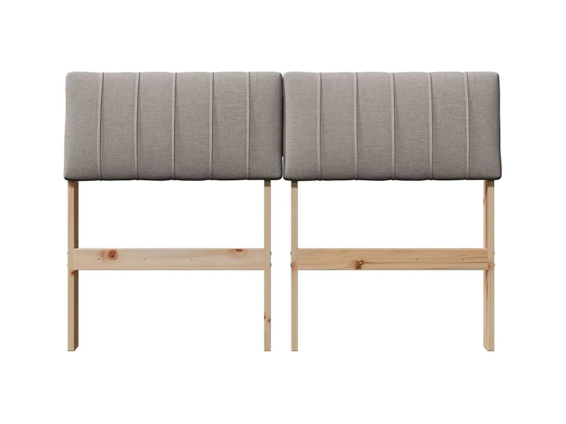 Cabeceira estofada Cinzento-acastanhado 120 cm