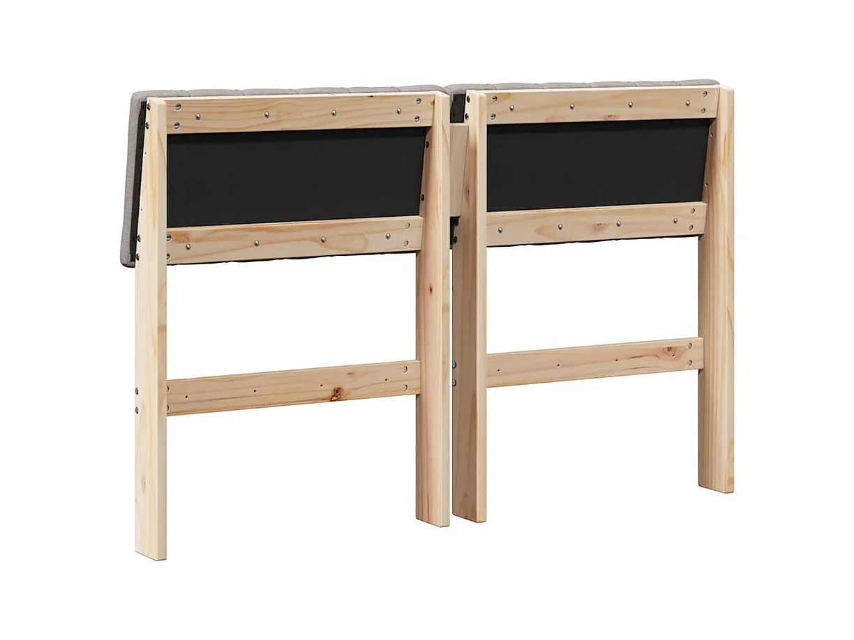 Cabeceira estofada Cinzento-acastanhado 120 cm