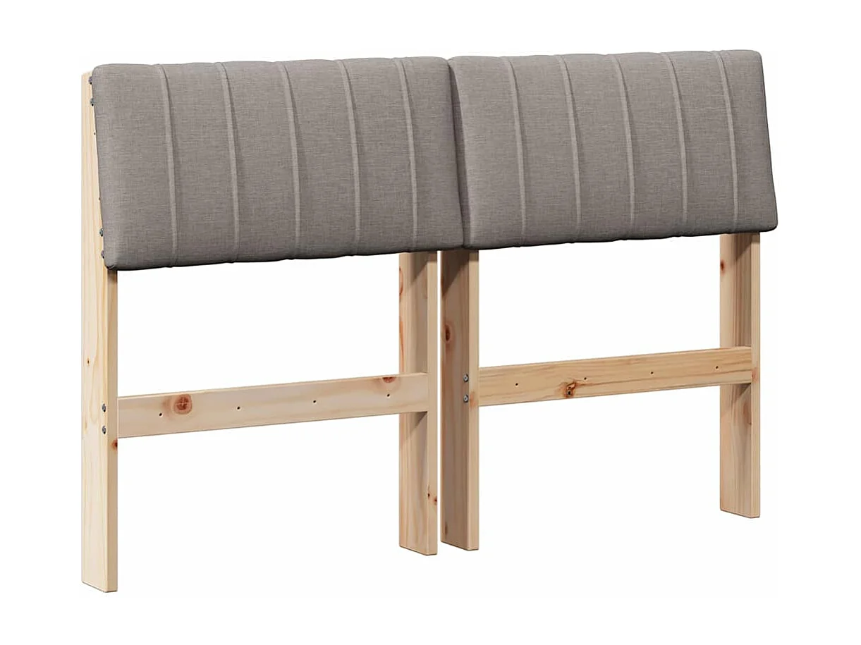 Cabeceira estofada Cinzento-acastanhado 120 cm