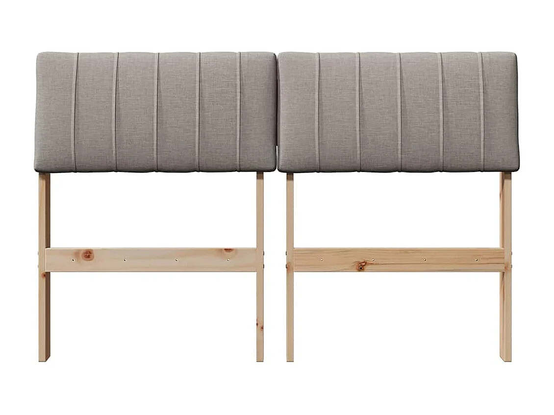 Cabeceira estofada Cinzento-acastanhado 120 cm