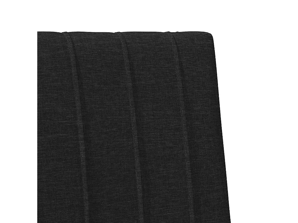 Cabecero tapizado Negro 80 cm Madera de pino macizo