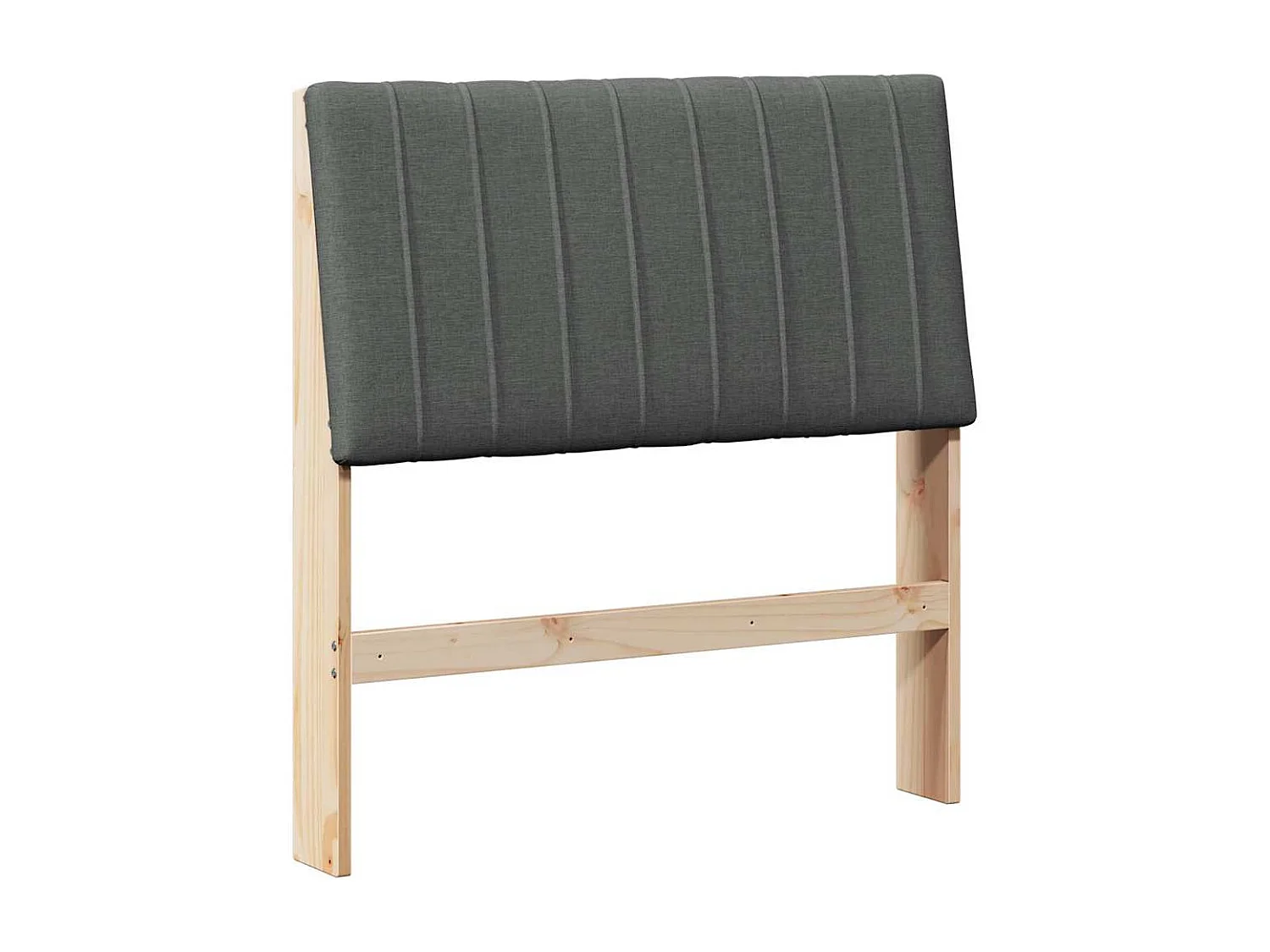 Cabeceira estofada Cinza Escuro 90 cm