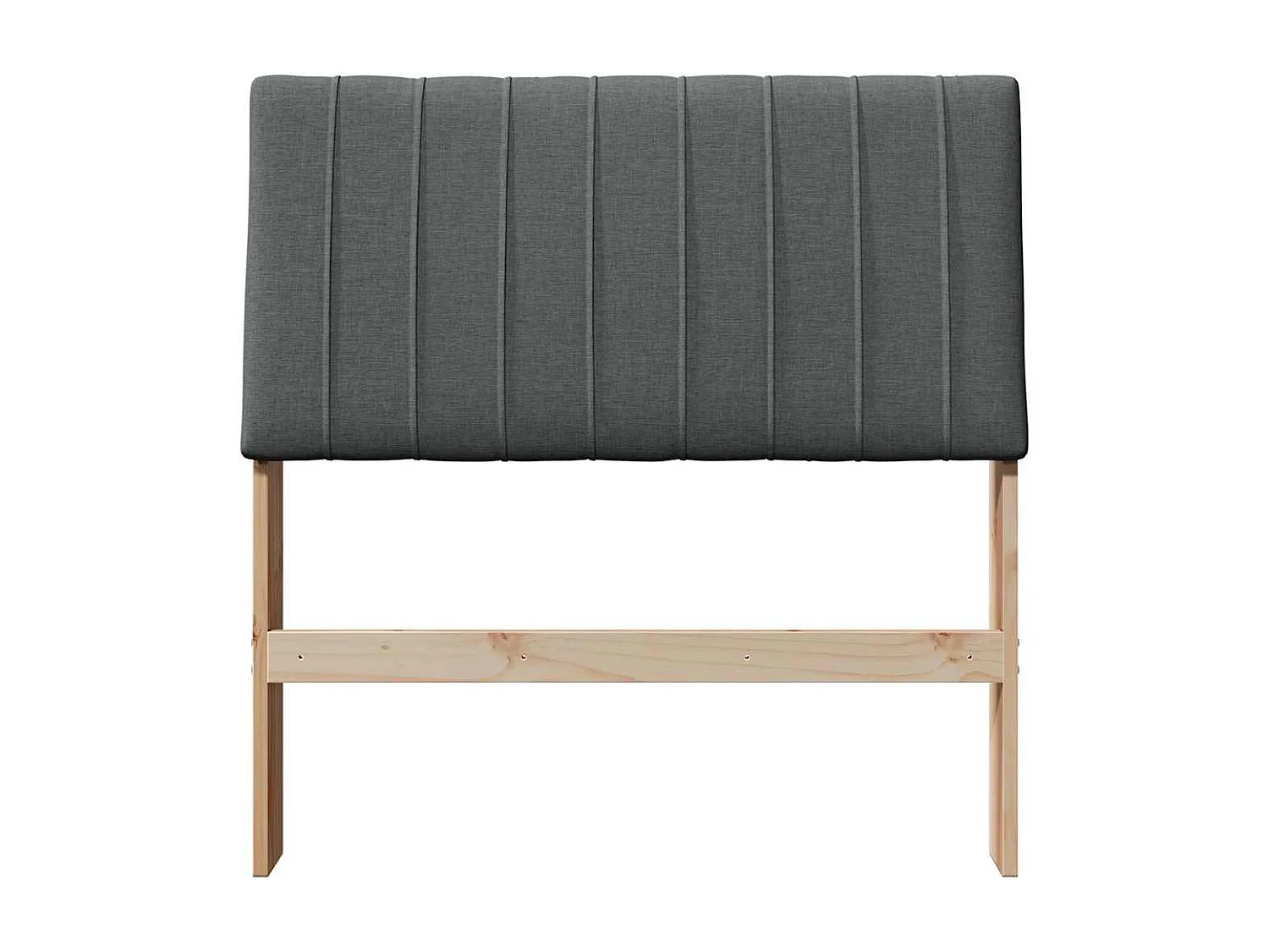 Cabeceira estofada Cinza Escuro 90 cm