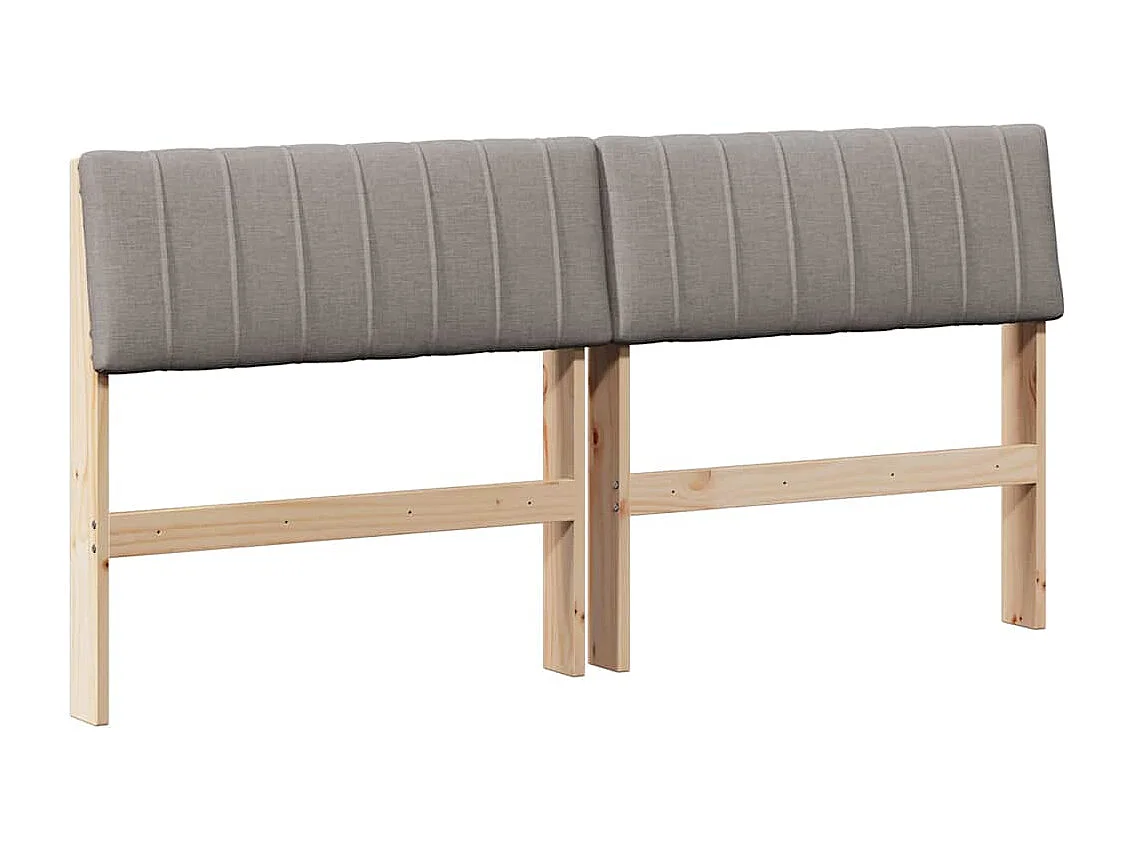 Cabeceira estofada Cinzento-acastanhado 160 cm