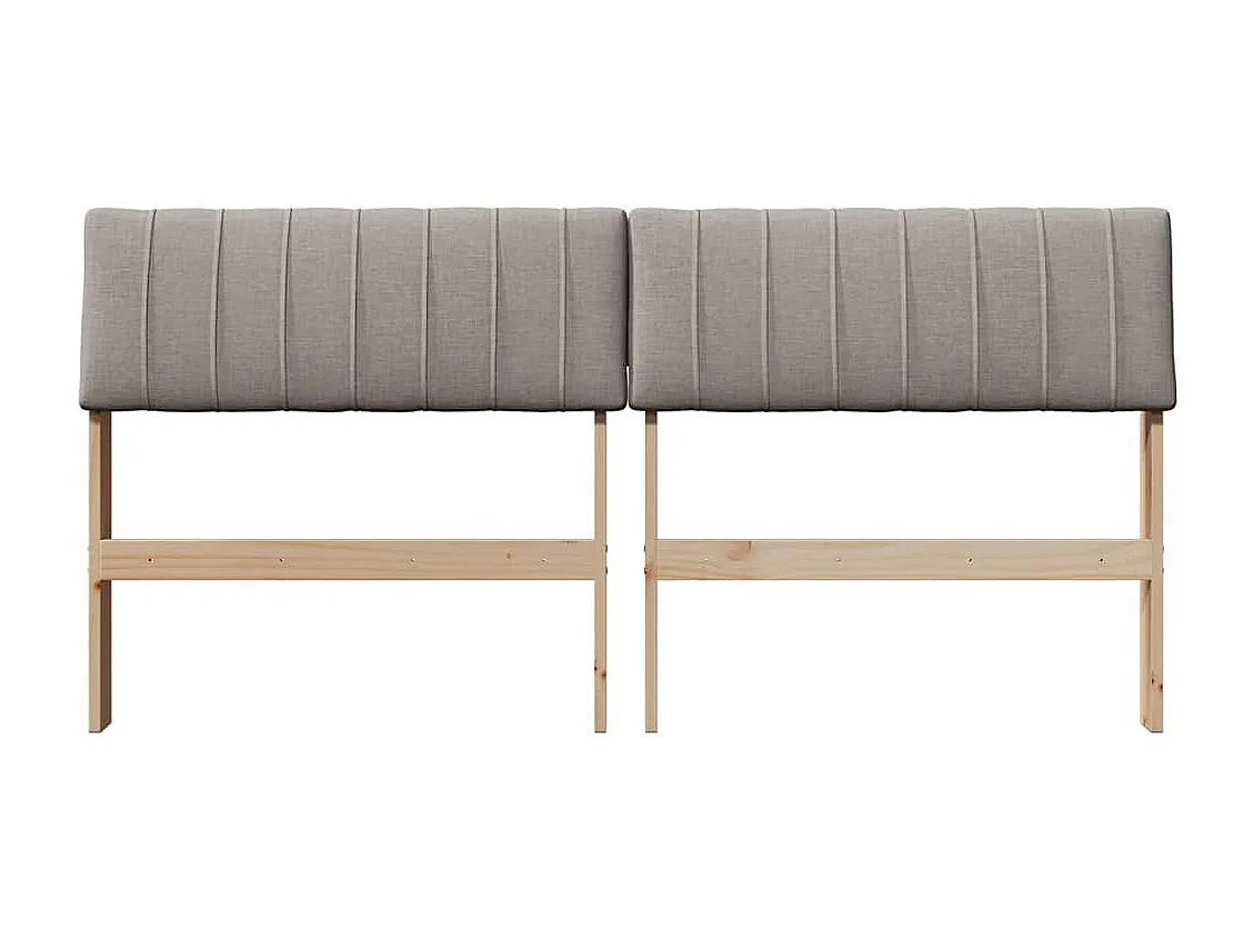 Cabeceira estofada Cinzento-acastanhado 160 cm