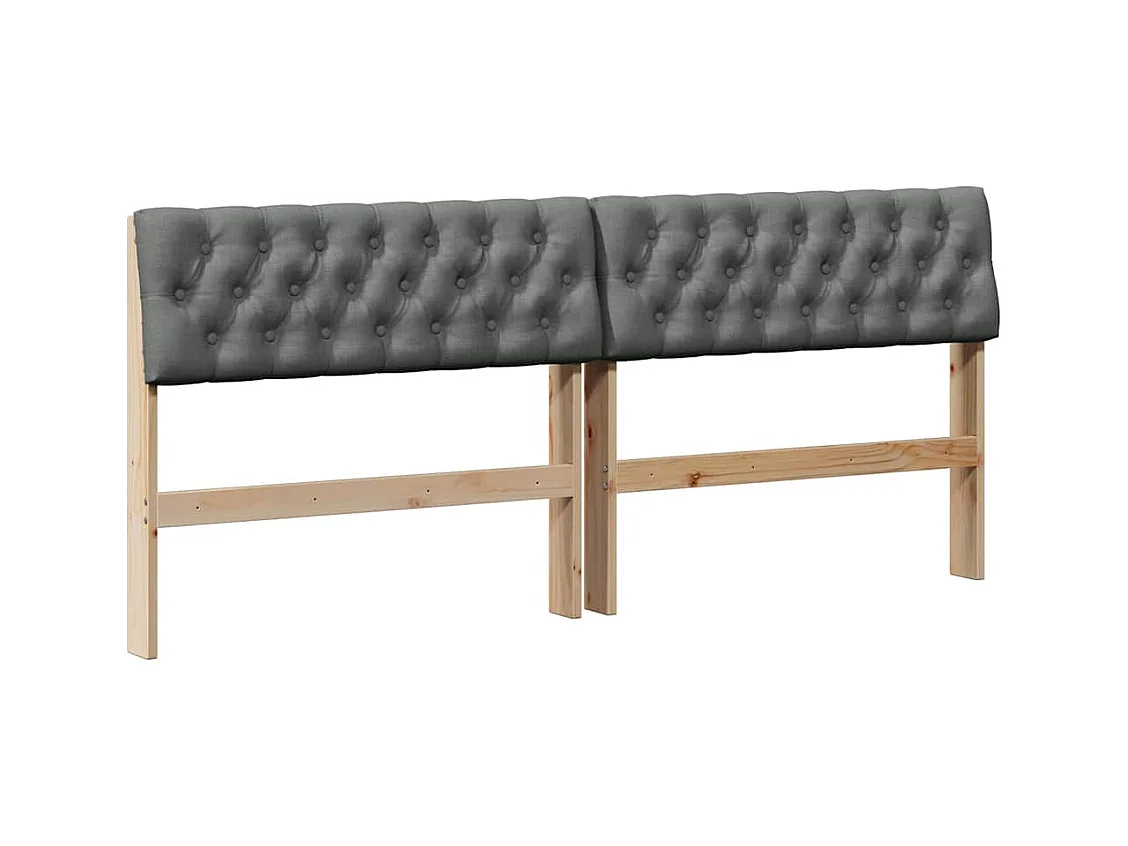 Cabeceira estofada Cinza Escuro 180 cm