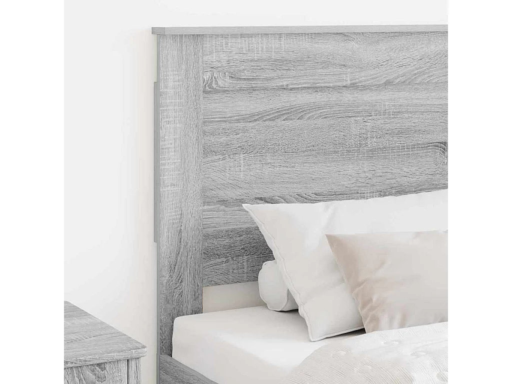 Tête de lit Gris Sonoma 90 cm Bois d'ingénierie