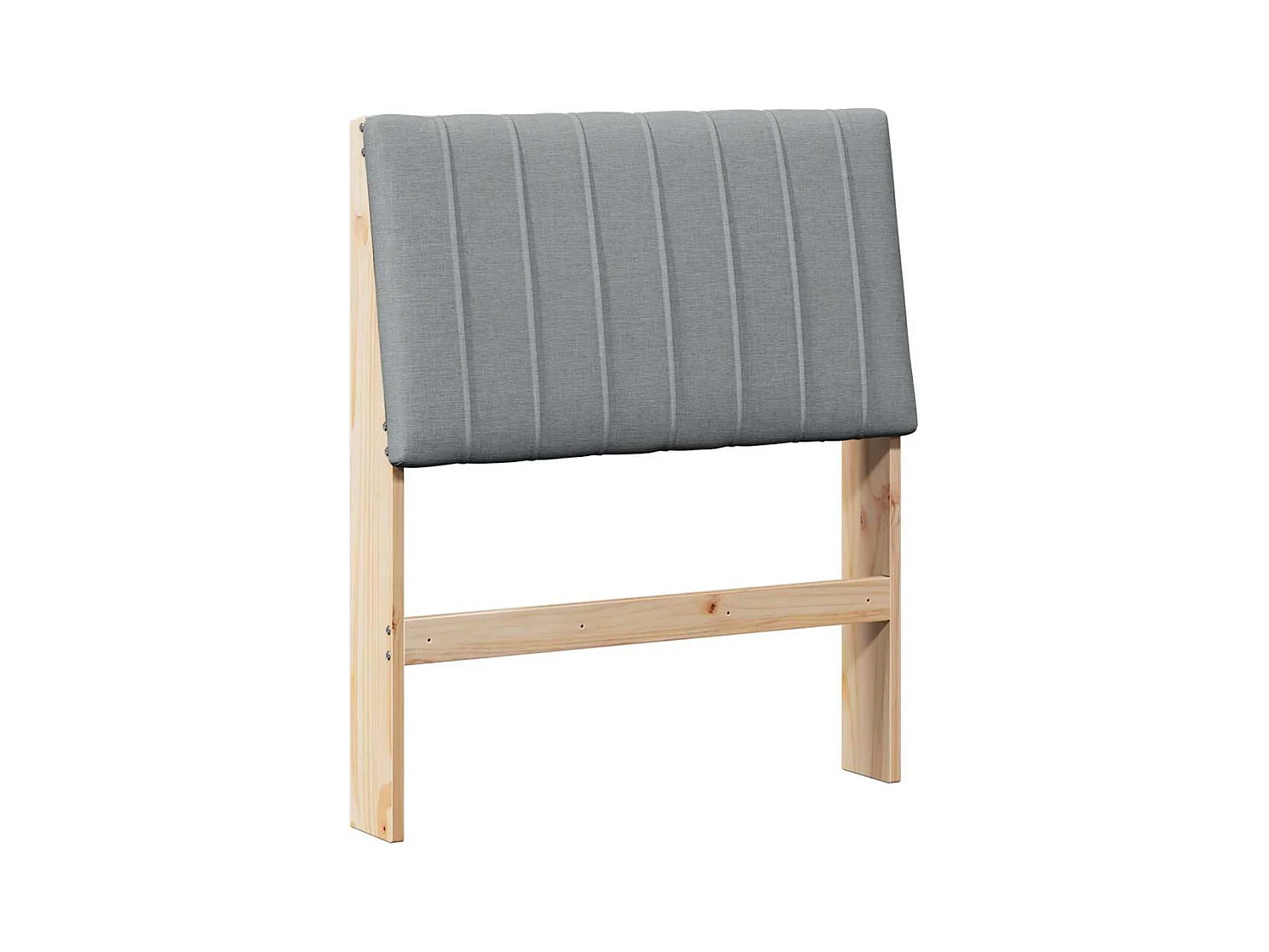 Cabeceira estofada Cinzento-claro 75 cm