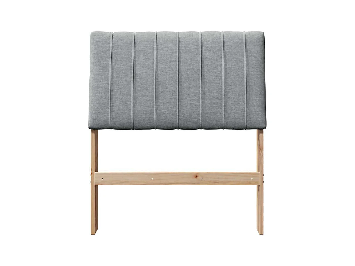 Cabeceira estofada Cinzento-claro 75 cm