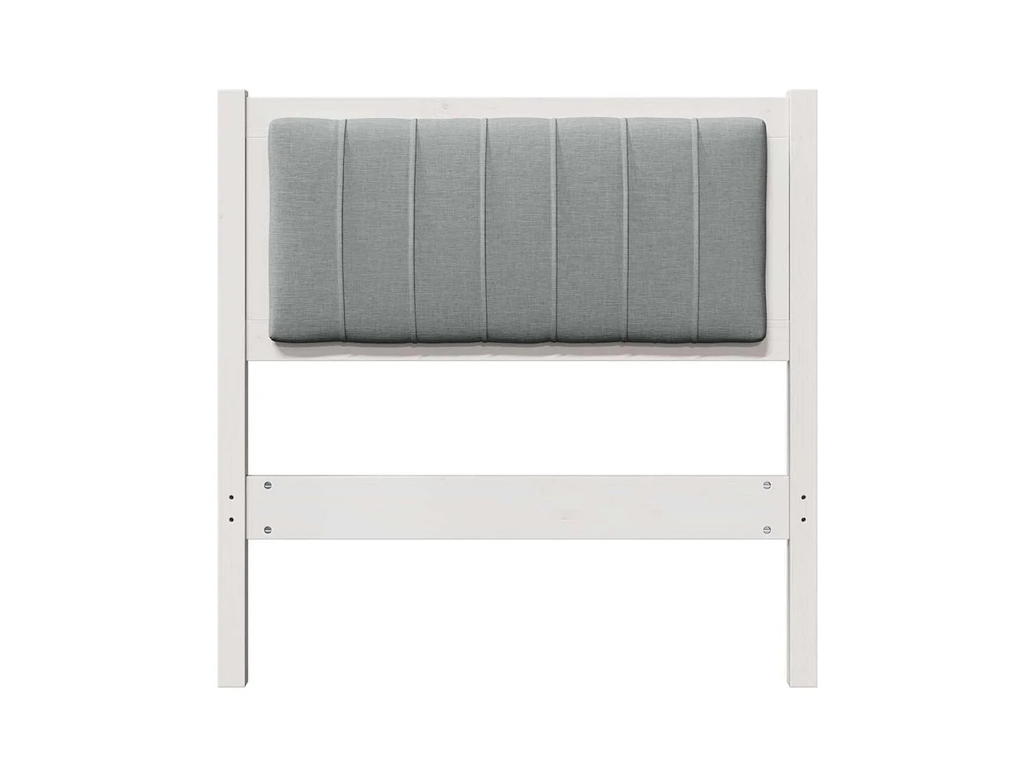 Cabecero tapizado 75 cm Madera de Pino Sólido y Tela