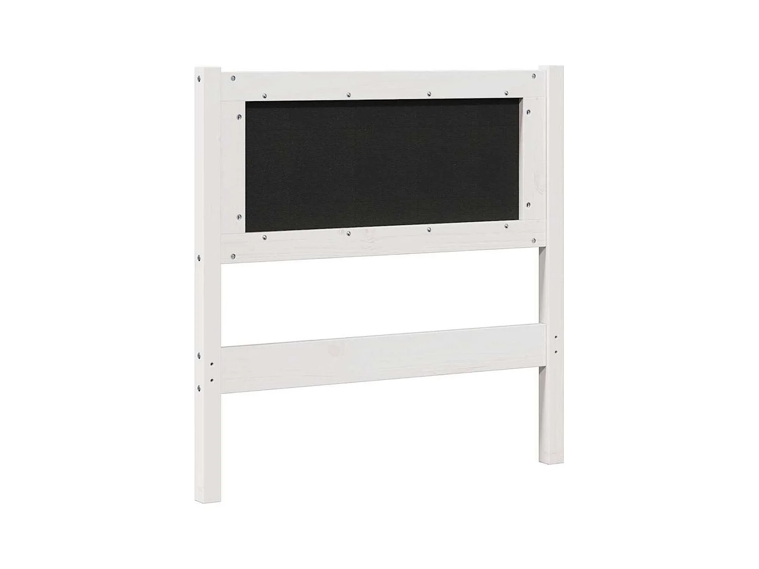 Cabecero tapizado 75 cm Madera de Pino Sólido y Tela