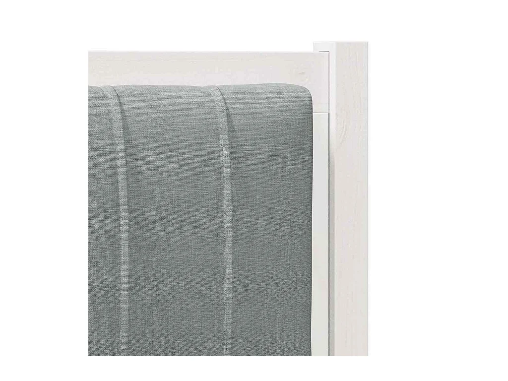 Cabecero tapizado 75 cm Madera de Pino Sólido y Tela