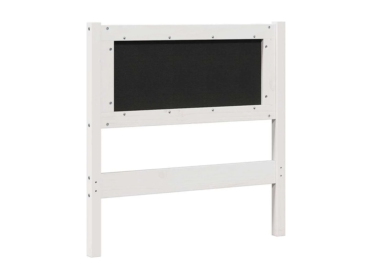 Cabeceira estofada com cabeceira Branco 75 cm