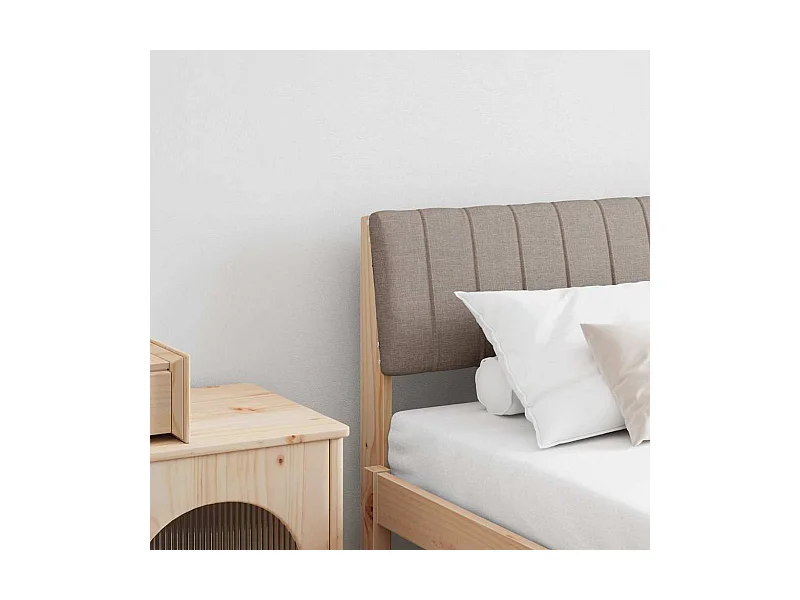 Cabeceira estofada Cinzento-acastanhado 180 cm