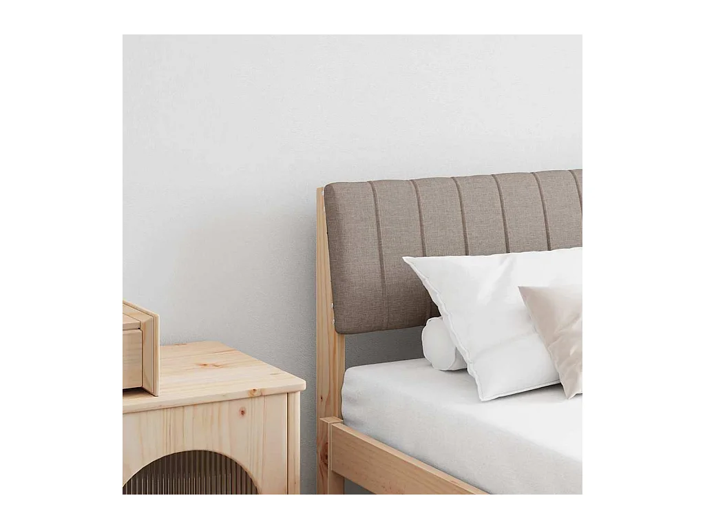 Cabeceira estofada Cinzento-acastanhado 180 cm