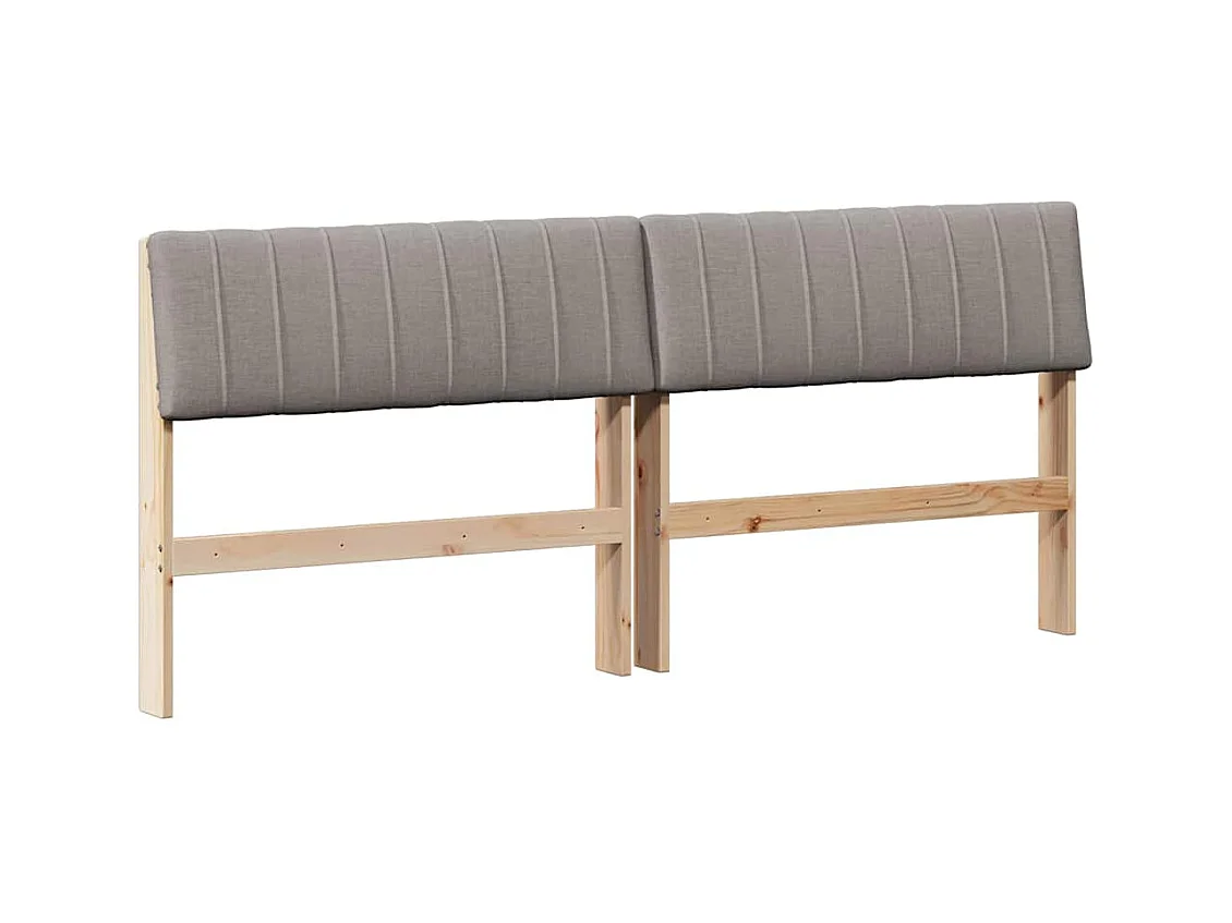 Cabeceira estofada Cinzento-acastanhado 180 cm