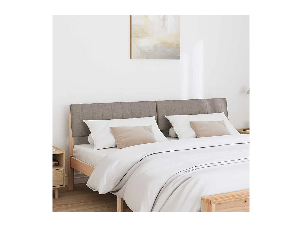 Cabeceira estofada Cinzento-acastanhado 180 cm