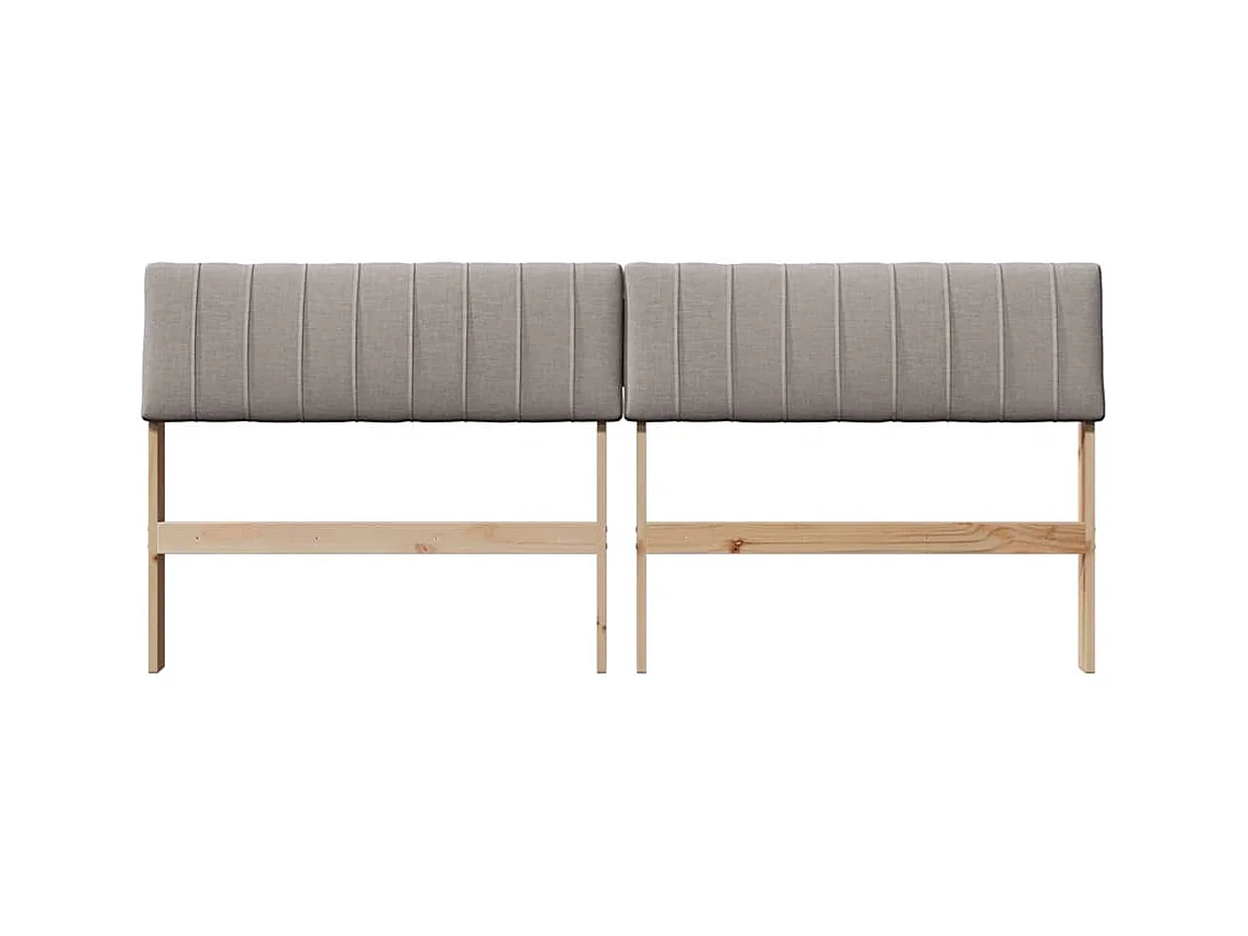 Cabeceira estofada Cinzento-acastanhado 180 cm