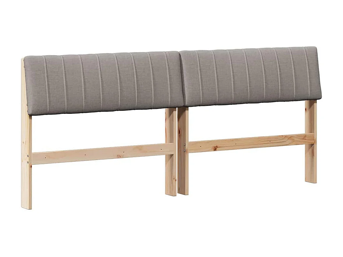 Cabeceira estofada Cinzento-acastanhado 180 cm