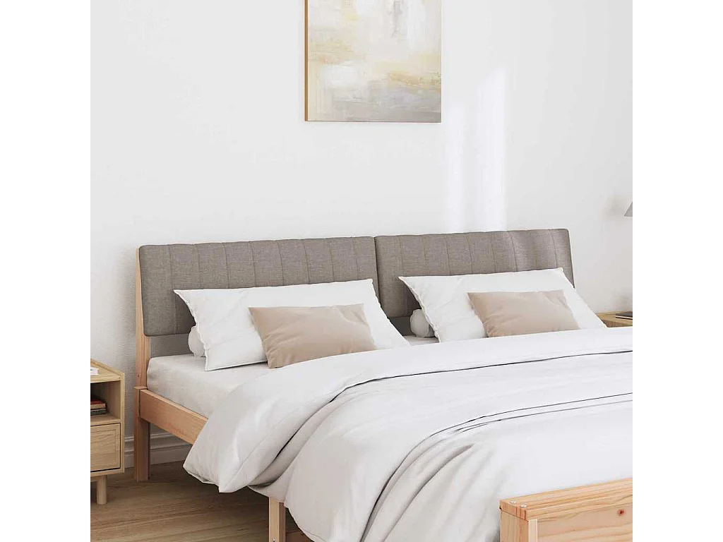 Cabeceira estofada Cinzento-acastanhado 180 cm