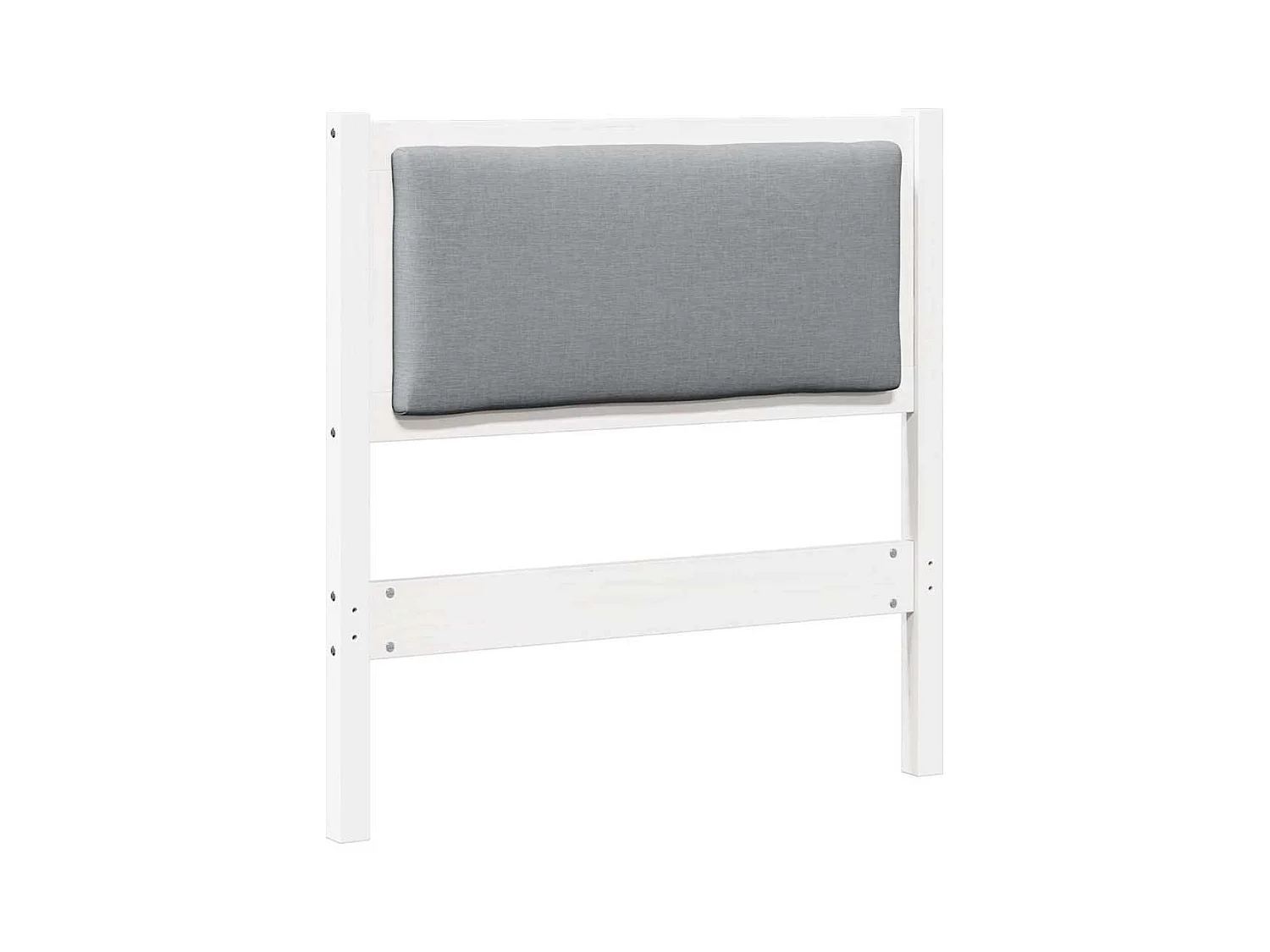 Cabeceira Outros Branco 80 cm Madeira de pinho maciça