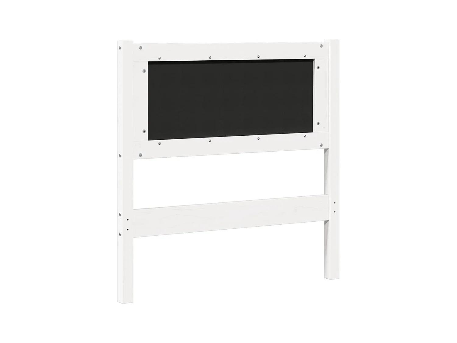 Cabeceira Outros Branco 80 cm Madeira de pinho maciça