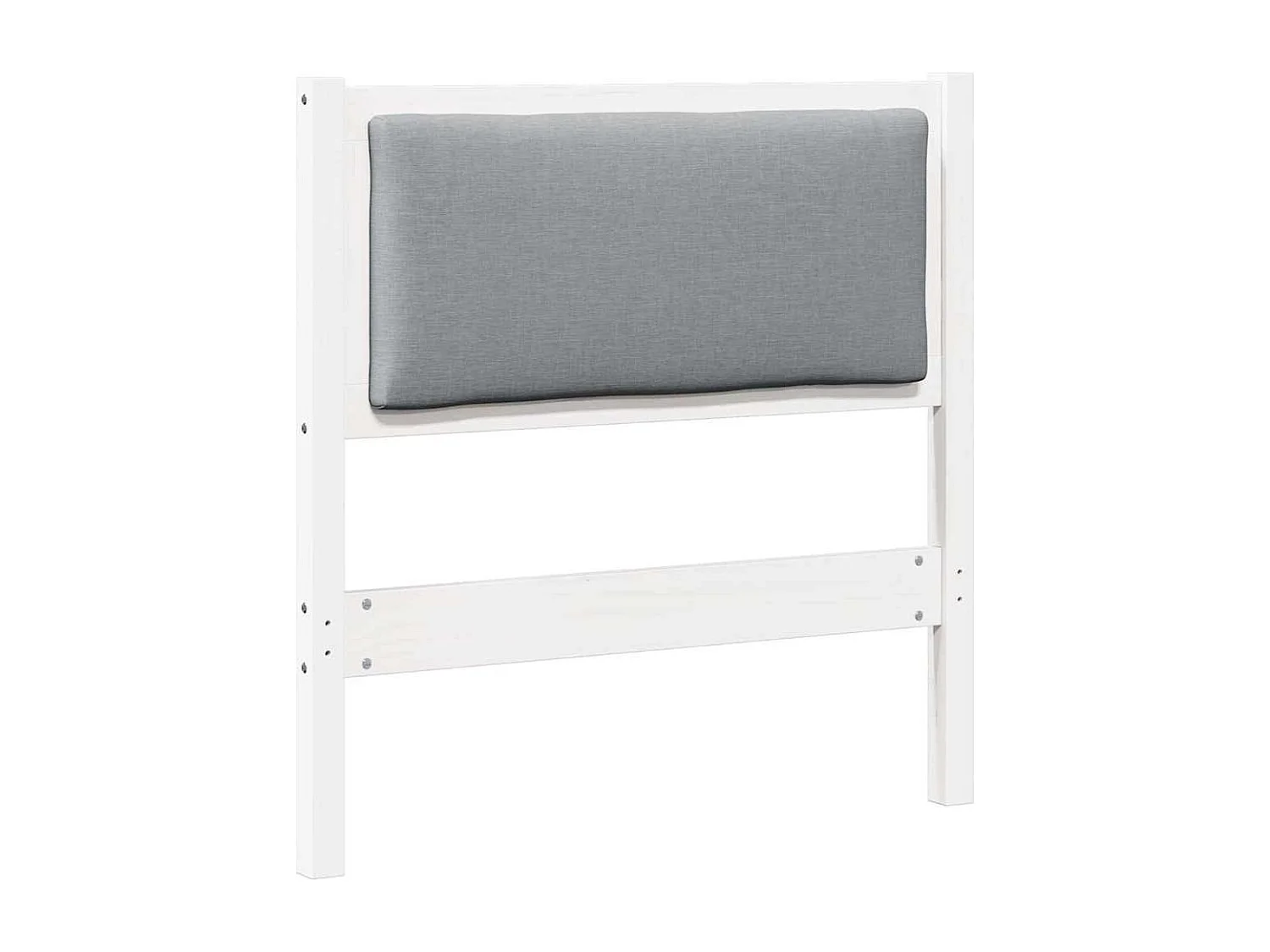 Cabeceira Outros Branco 80 cm Madeira de pinho maciça