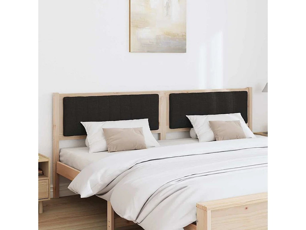 Cabeceira estofada com cabeceira Castanho 200 cm