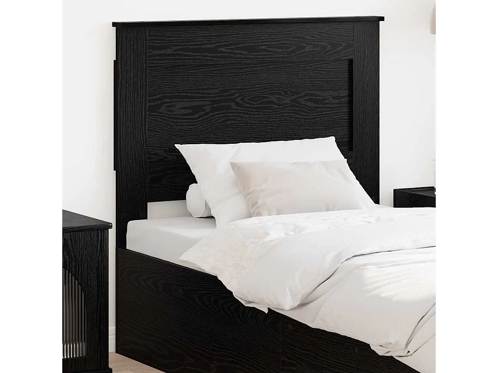 Cabeceira Carvalho Preto 100 cm Madeira processada